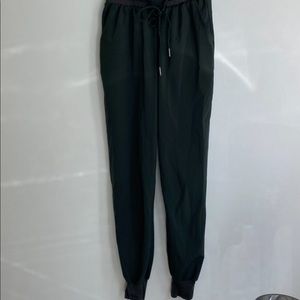 Dark Green Out From Under Flowy Joggers